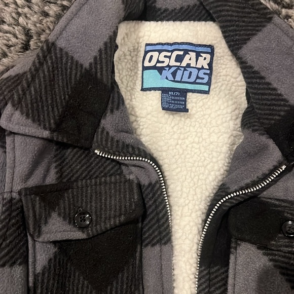 Oscar Kids checkered cozy jacket 7 - Picture 2 of 5